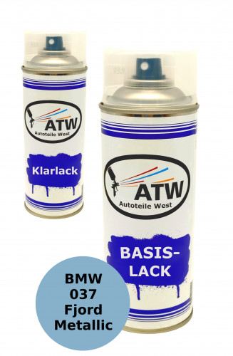Autolack für BMW 037 Fjord Metallic +400ml Klarlack Set